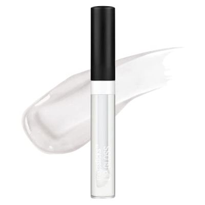 wet n wild MegaSlicks Lip Gloss, Ultra-Glossy, Vitamin-E Enriched, Ultra-Gloss High Shine Moisturizing, Cruelty-Free &amp; Vegan - Crystal Clear(Carded)