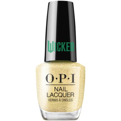 OPI Nail Lacquer, Gold Nail Polish, Up to 7 Days of Wear, Chip Resistant &amp; Fast Drying, x Wicked Limited Edition Collection, Oz-mazing, 0.5 fl oz