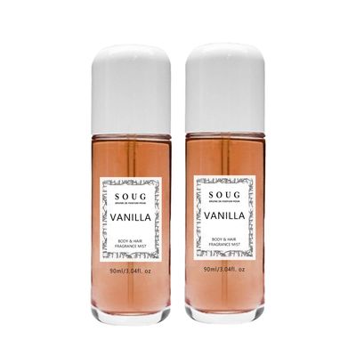 YFKEJI 2PCS Vanilla Perfume - 90ml, Vanilla - Body &amp; Hair Fragrance Mist, Vanilla Perfume Lasting, Eau De Toilette Spray, vanilla body mistvanilla