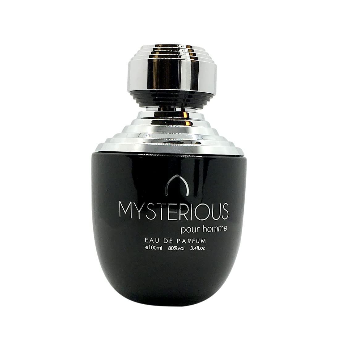 Mysterious Eau de Parfum 3.4 oz - Aromatic Fougere Unisex Fragrance with Lavender Geranium and Woody Notes loved for its long lasting trail and compliment catching aroma