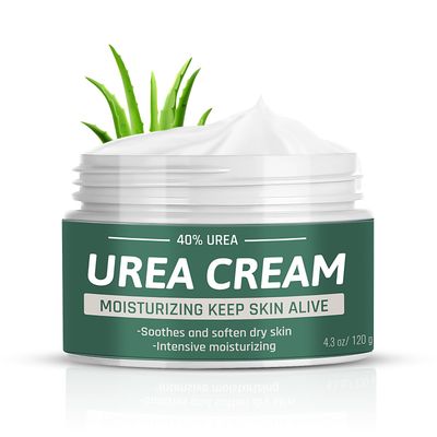 Berlaney Urea Cream 40 Percent For Feet Maximum Strength with 2 Salicylic Acid 4.3 oz, Foot Cream For Dry Cracked Heels Feet Knees Elbows Hands, Callus Remover, Aloe Vera For Deep Moisturizes