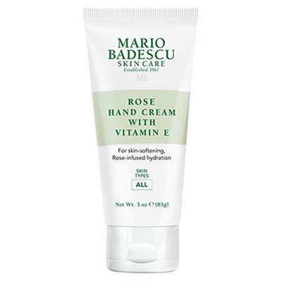Mario Badescu Rose Hand Cream with Vitamin E for Men and Women, Non-Greasy, Light and Fast-Absorbing Hand Cream for Dry Cracked Hands, Ideal for All Skin Types, 3 Oz