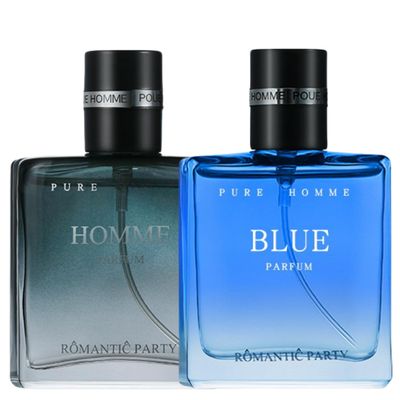 edogati Black Homme Parfum for Men Romantic Party, Mens Perfume Set, Pure Homme Blue Parfum, Long Lasting Fragrance for Men, Long Lasting Eau De Toilette, Perfume for Daily Life (1 Set)