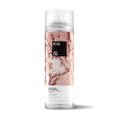 IGK JET LAG Invisible Dry Shampoo | Weightless Refresh Style | Vegan Cruelty Free | 6.3 Oz