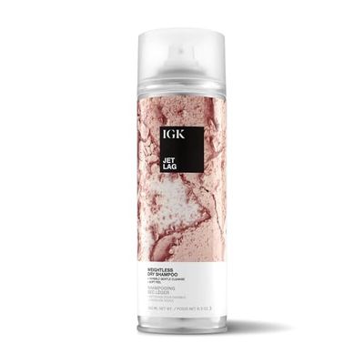 IGK JET LAG Invisible Dry Shampoo | Weightless Refresh Style | Vegan Cruelty Free | 6.3 Oz