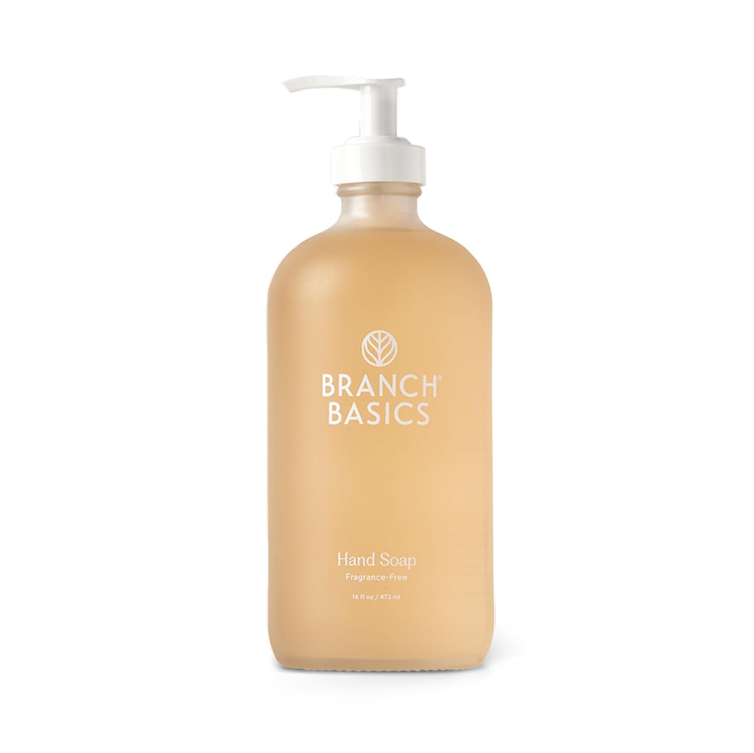 Branch Basics Gel Hand Soap - 16oz Bottle | Plant &amp; Mineral-Based Formula with Aloe, Chamomile &amp; Meadowfoam Oil | Nourishing, Fragrance-Free &amp; Gentle on Sensitive Skin