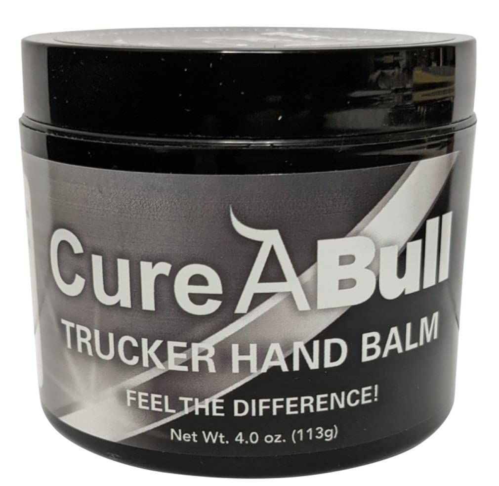 BullSnot! CureABull Trucker Hand Balm - Ultimate Relief for Dry, Cracked Hands - Non-Greasy Within Minutes, Long-Lasting Moisturizing Treatment - 4oz
