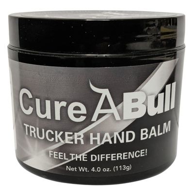 BullSnot! CureABull Trucker Hand Balm - Ultimate Relief for Dry, Cracked Hands - Non-Greasy Within Minutes, Long-Lasting Moisturizing Treatment - 4oz