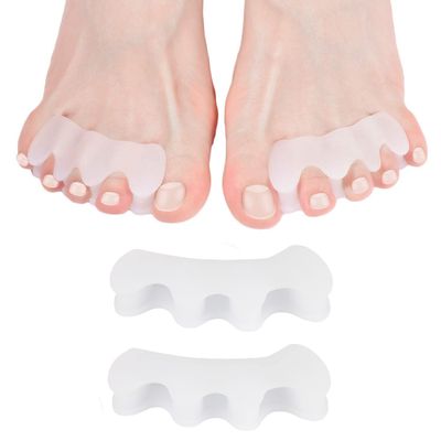 Relax Tony Gel Toe Separators, Spreaders &amp; Straighteners | Hammer Toe Separator to Relieve Foot Pain &amp; Correct Toes | Toe Spacers for Feet with Overlapping Toes | Bunion Corrector for Women &amp; Men