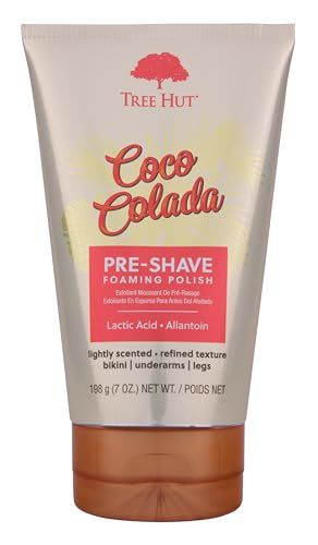 Tree Hut Coco Colada Shave Prep Polish, Gently Soothe &amp; Prep Skin for an Even Closer Shave, Exfoliating Shave Essential,7 fl oz.