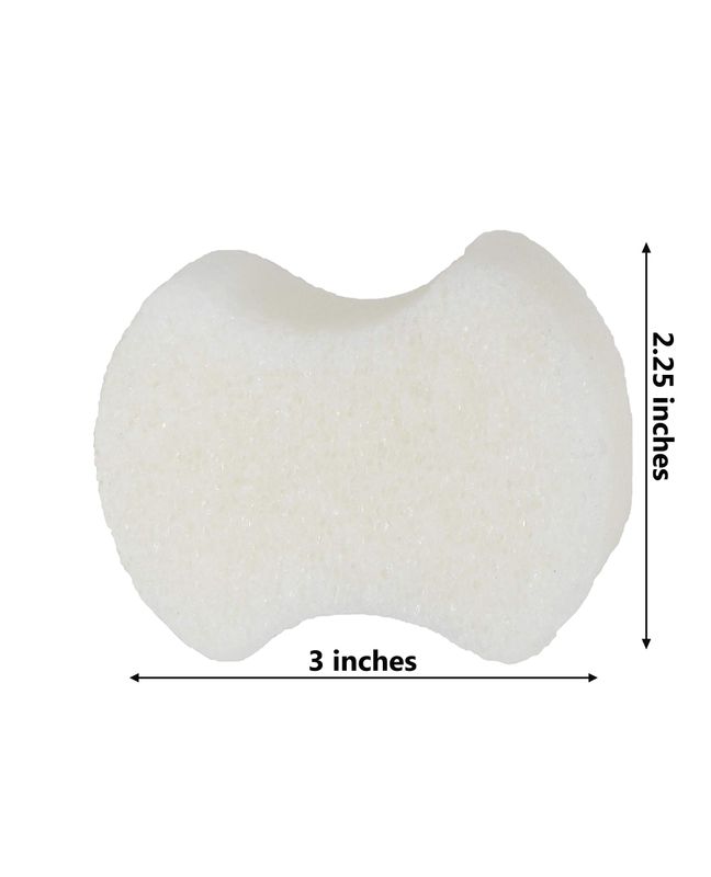 Spongables Pedi Scrub Foot Exfoliating 20 Wash Sponge, Coconut Colada, 2 Count