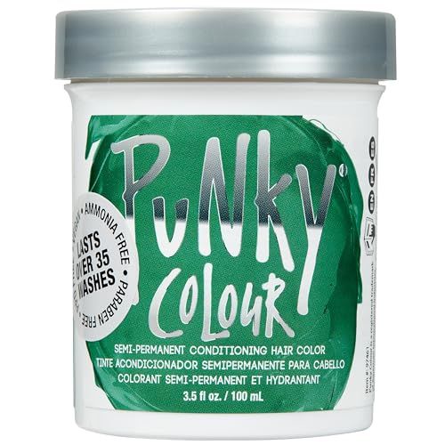 Punky Alpine Green Semi Permanent Conditioning Hair Color, 3.5oz