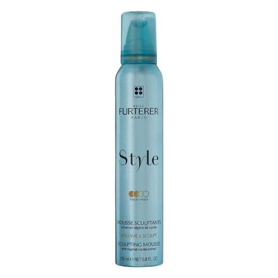 Rene Furterer Style Sculpting Mousse Provides Long-Lasting Natural Volume Using Vegetal Jojoba Extract, For All Hair Types, Silicone-Free, Vegan, 6.8 fl. oz.