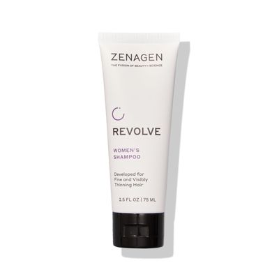 ZENAGEN Revolve Womens Thickening Shampoo | Supports Appearance of Fuller, Healthier-Looking Hair, Developed for Fine &amp; Visibly Thinning Hair, Plant-Based, Color-Safe, Vegan, All Hair Types, 2.5 oz