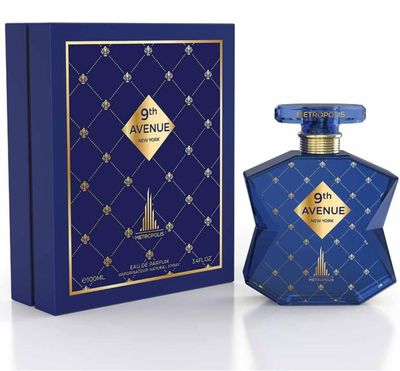 9th Avenue Metropolis Eau De Parfum, 3.4 FL OZ, Blue Luxury Fragrance, New York