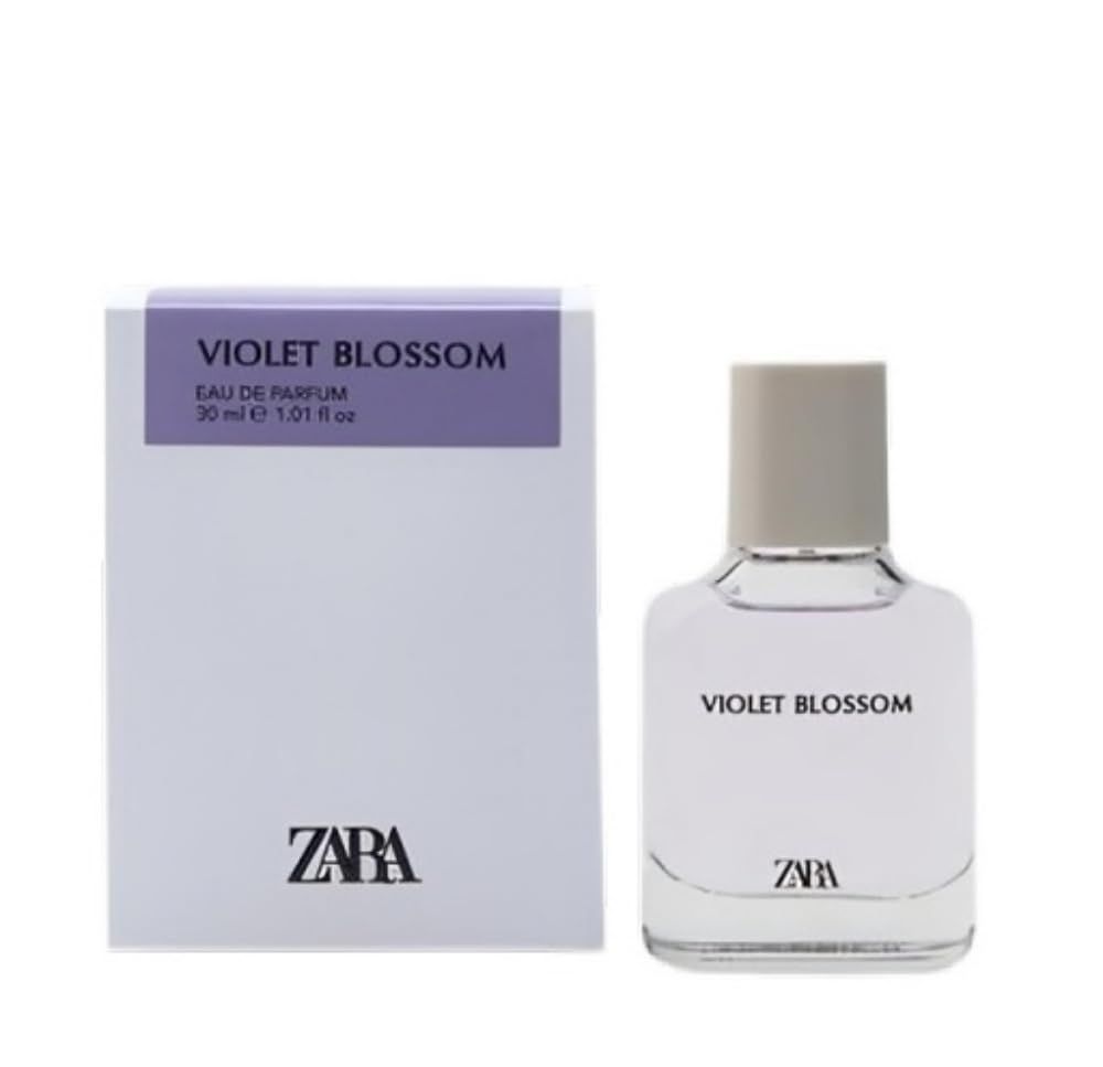 Zara Violet Blossom Perfume for Women EDP Eau de Parfum 30ml (1.0 fl. oz.) Delicate Magnolia, Apple &amp; Lily with Warm Vanilla &amp; Sweet Almond Captivating &amp; Comforting Fragrance