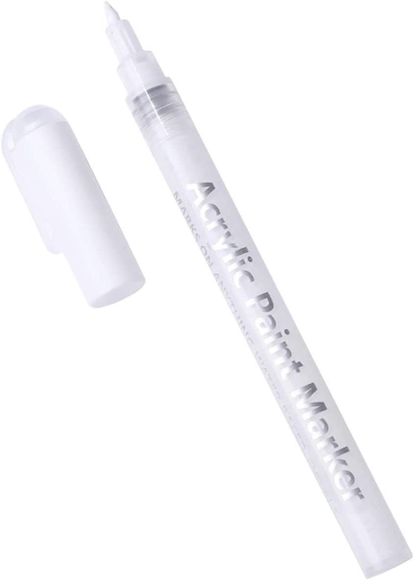 IMGDD Nail Polish Pen, 1 PCS Nail Art Pen, Nail Pencil, DIY Drawing Painting Pen, for Nails DIY (White, 1pcs)