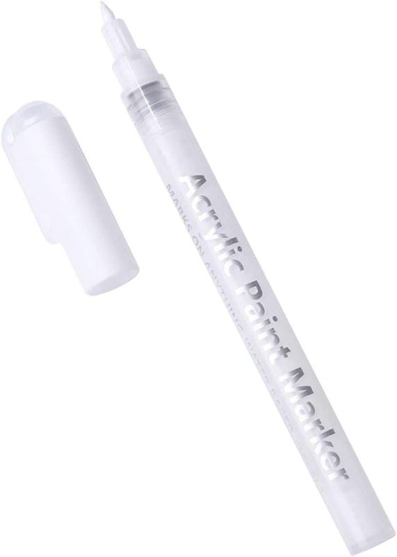 IMGDD Nail Polish Pen, 1 PCS Nail Art Pen, Nail Pencil, DIY Drawing Painting Pen, for Nails DIY (White, 1pcs)