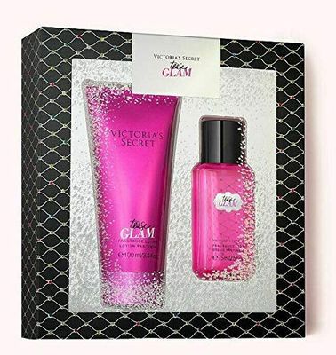 Victorias Secret Tease Glam Fragrance Mist and Body Lotion 2-Piece Gift Set for Women, Limited Edition