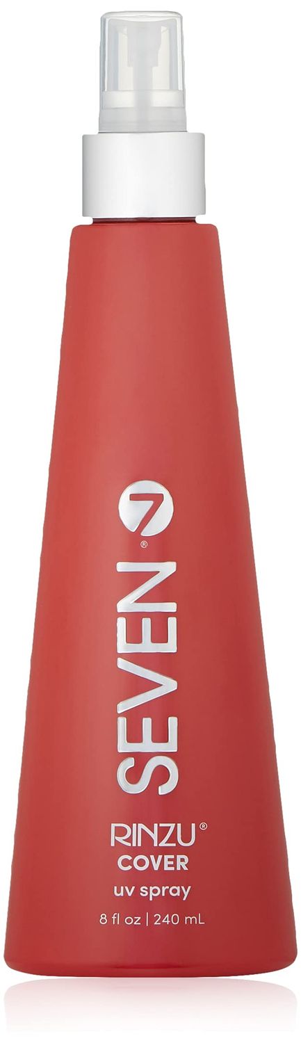 SEVEN Haircare Rinzu Cover UV Hairspray for Men &amp; Women Hair Sunscreen Protection Hairspray for Fine, Medium, Thick Hair Color Fading with Sunflower Seed Extract, Cruelty Free, Made in USA, 8 oz