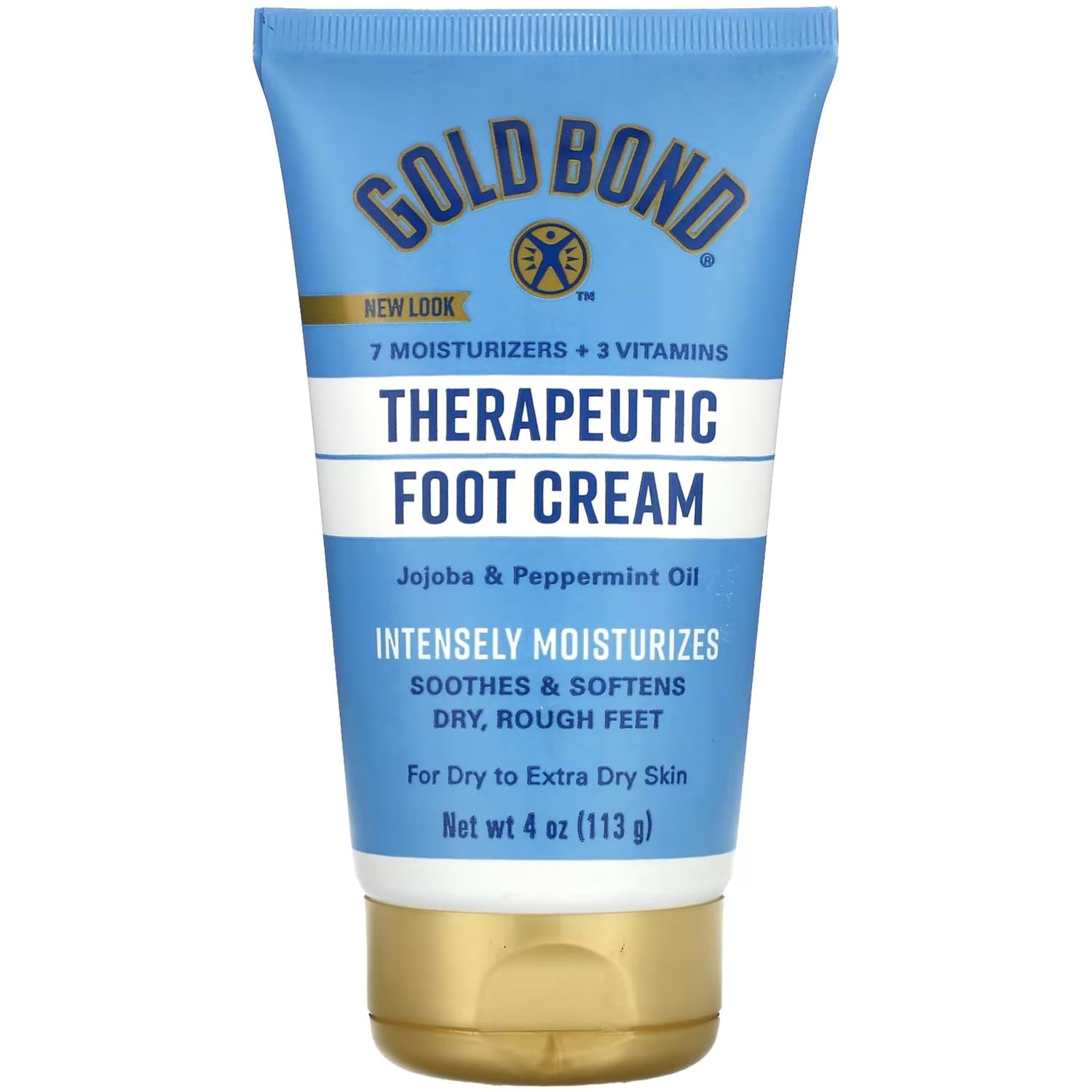 Gold Bond Foot Cream, Triple Action Relief 4 fl oz (118 ml)(Pack of 6)