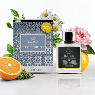 SECRET WHISPER Luxury Arabian Perfume for Women | Designed in Dubai with 35 Oils | Long-Lasting Fragrance | Aromatic Gifts for Her | BONUS Mini Tester | Oriental Green Floral &amp; Woody Notes