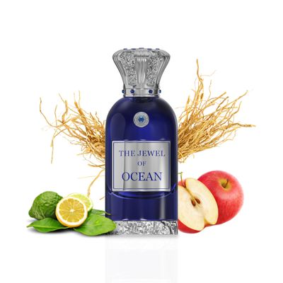 ANFAR LONDON The Jewel of Ocean Extrait de Parfum, Unisex Fragrance, Fresh &amp; Citrusy with Floral &amp; Woody Notes, Long-Lasting Scent, Elegant Perfume for Men and Women, Premium Fragrance