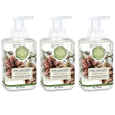 Michel Design Works Foaming Hand Soap, 17.8-Fluid Ounce, White Spruce 3-PACK