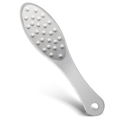 JIEYAO Stainless Steel Foot File, Metal Foot Scraper, Professional Foot File Callus Remover Double-Sided Foot Rasp Scrubber Pedicure Foot Care Tools for Wet &amp; Dry Skin Heel Grater for Feet
