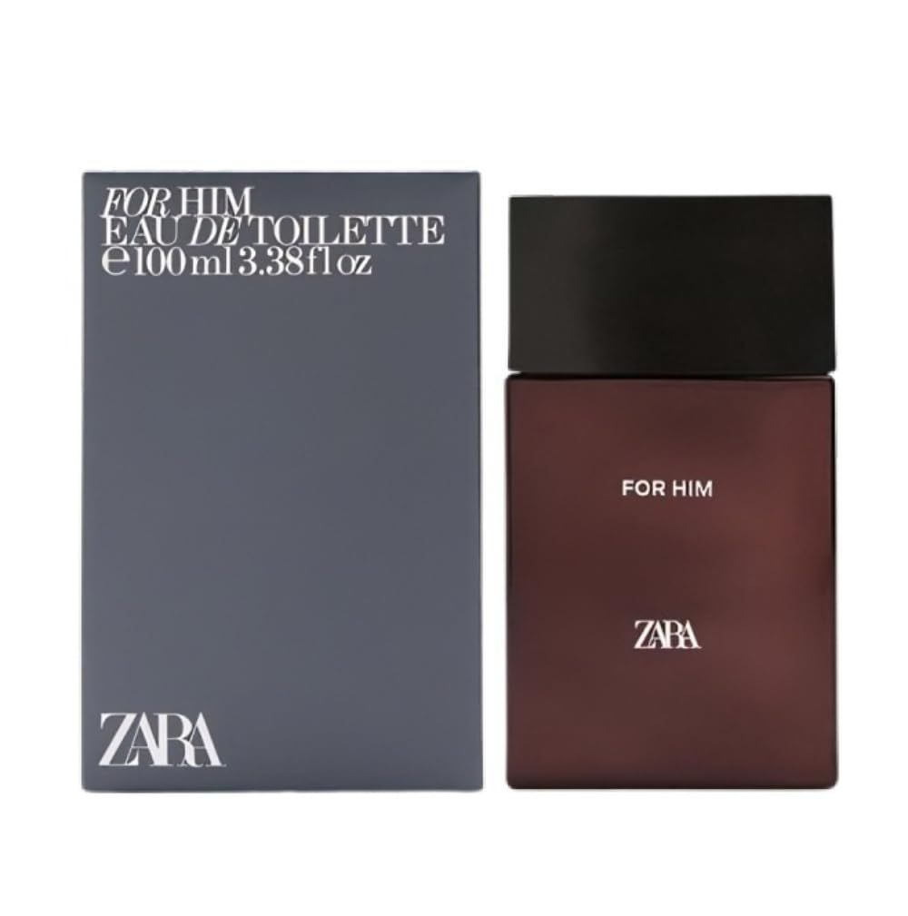 Zara For Him Mens Fragrance EDT Eau de Toilette 100ml (3.4 fl oz) Bergamot, Cardamom &amp; Sandalwood Notes Warm &amp; Modern Eastern-Inspired Scent