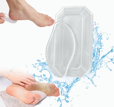 Nano Glass Foot File for Hard Skin and Calluses - Gentle Pedicure Tool with Protective Case - Reusable, Hygienic, Travel-Friendly Foot Scrubber for Smooth Heels &amp; Soles