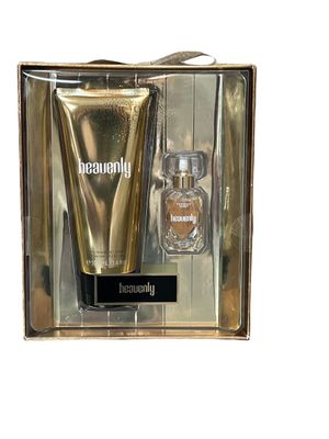 Victorias Secret Heavenly Eau de Parfum .25 oz. &amp; Fragrance Lotion 3.4 oz Mini Perfume Gift Set (Heavenly)
