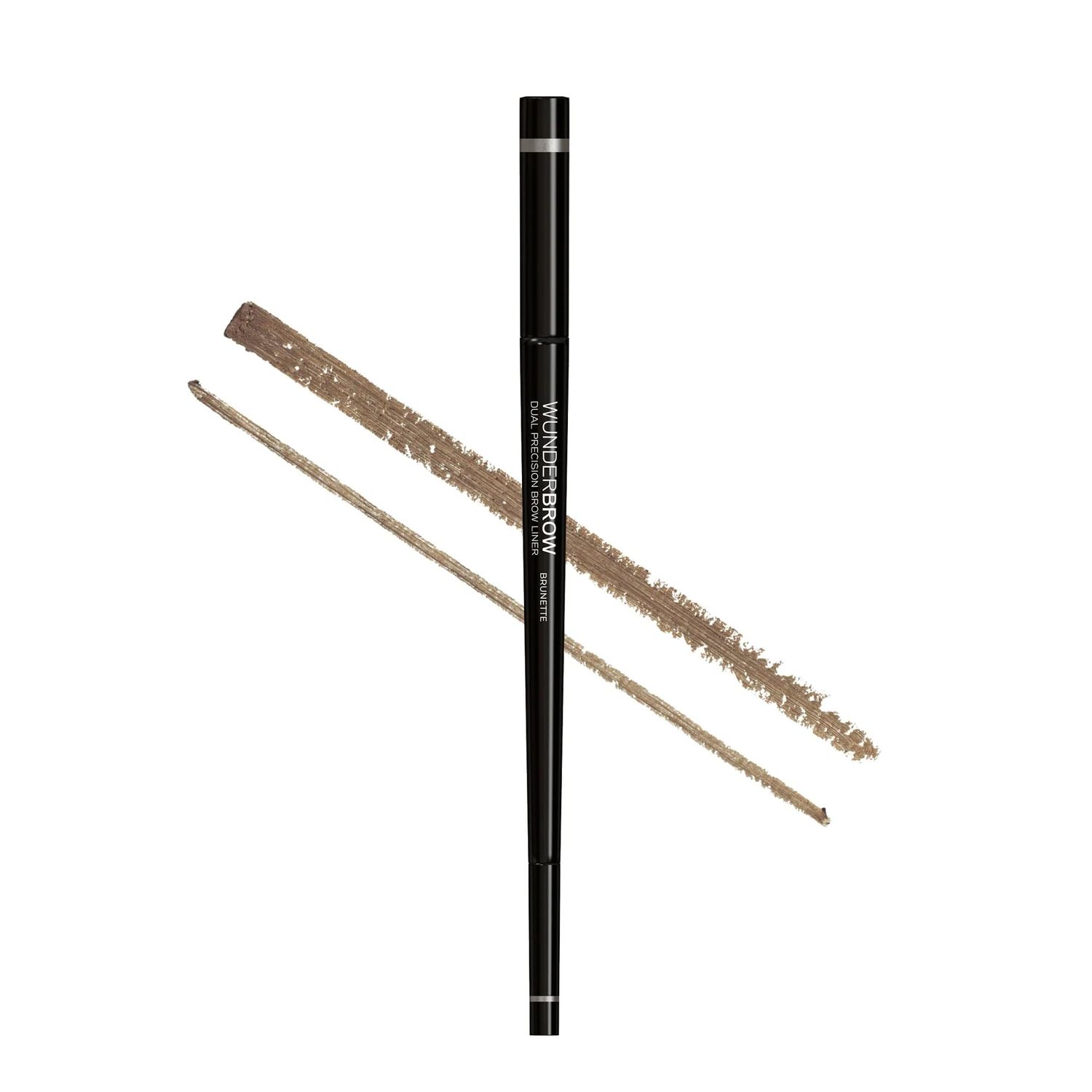 Wunderbrow Dual Precision Brow Liner, Eyebrow Liner Pencil With Angled Tip and Ultra Fine Tip Dual Precision Brow Liner Eye Brow Make Up, Color Brunette