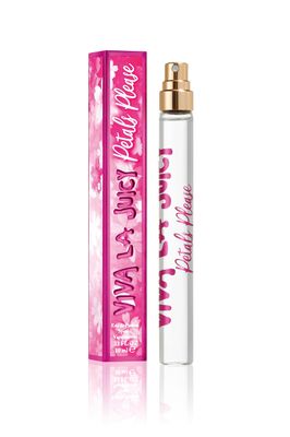 Juicy Couture, Viva La Juicy Petals Eau De Parfum, Womens Mini Perfume with Notes of Lush Waterlily, Pink Freesia &amp; Vanilla Madagascar-Fruity &amp; Floral, EDP Spray Travel Perfume, 0.33 Fl Oz