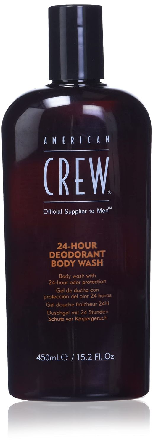 American Crew Mens Body Wash, Body Wash with 24 Hour Odor Protection, Deodorant Body Wash, 15.2 Fl Oz