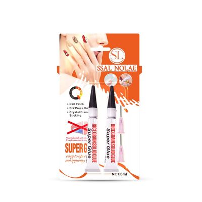 SSAL NOLAE Super Strong Nail Glue for Press On Nails- Salon Quality for Acrylic, Fake Nail Tips. Quick Dry, Long Lasting, No UV Lamp, Dehydrator or Primer Needed-12ML