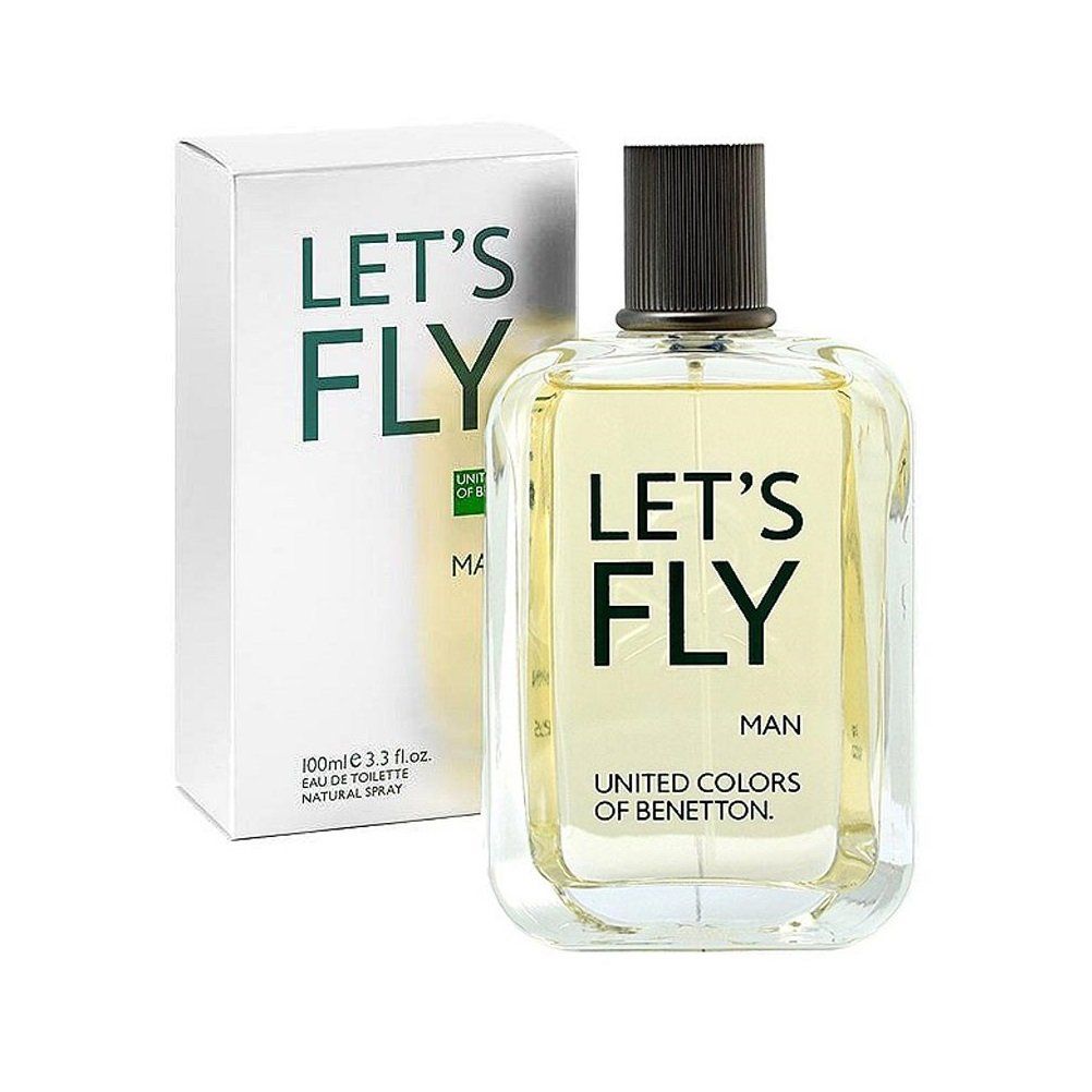 BENETTON Lets Fly Eau de Toilette Spray, 3.4 Fluid Ounce