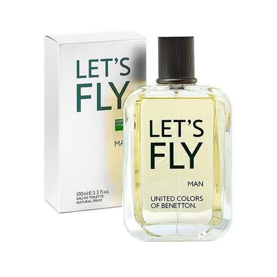 BENETTON Lets Fly Eau de Toilette Spray, 3.4 Fluid Ounce