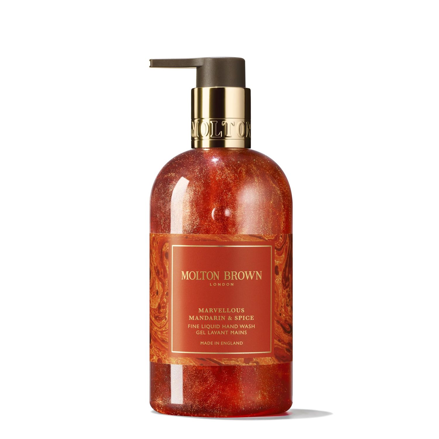 MOLTON BROWN MARVELLOUS MANDARIN &amp; SPICE FINE LIQUID HAND WASH 10 OZ.