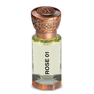 Swiss Arabian Rose 01 - Arabian Perfume Oil - Rose Perfume for Women - Long Lasting Womens Fragrances with Vanilla, Musk, Cashmere - 0.4 oz