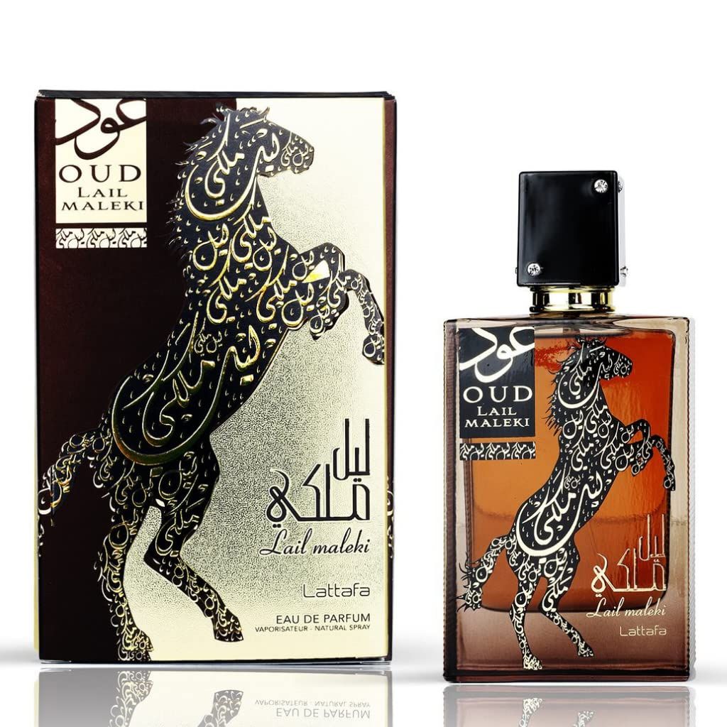 Lattafa Perfumes Oud Lail Maleki for Unisex Eau de Parfum Spray, 3.4 Ounce
