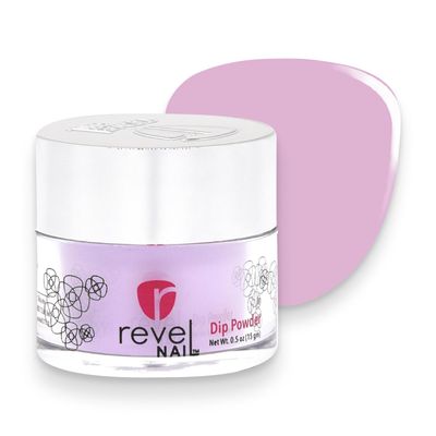 Revel Nail Dip Powder - Lilac Purple Dipping Powder, Long-Lasting Dip Nail Color, Chip &amp; Crack Resistant, No UV Lamp, DIY Manicure For Strong Healthy Nails, Lola