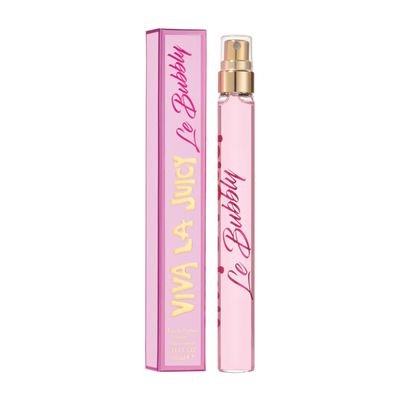 Juicy Couture Viva La Juicy Le Bubbly Eau De Parfum, Travel Size Luxury Womens Perfume with Notes of Champagne Inspired Pink Berries, Gardenia, Jasmine &amp; Amber - Fruity &amp; Sweet, EDP Spray, 0.33 Fl Oz