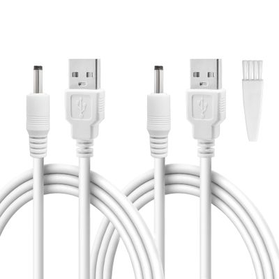 2 Pcs 5 FT Replacement Charger Cable for Flawless Pedi, Compatible with Finishing Touch Flawless Electric Foot Callus Remover, USB to DC Barrel Charging Cord for Flawless Pedicure Tool Pedicure Wand