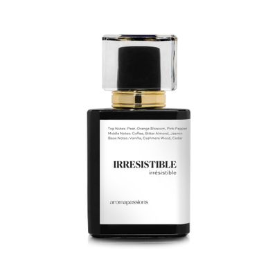 aromapassions IRRESISTIBLE | Inspired by YSL BLACK OPIUM | Pheromone Perfume for Women | Extrait De Parfum | Long Lasting Dupe Clone Perfume Cologne | Essential Oil Fragrance | (30 ml / 1 Fl Oz)
