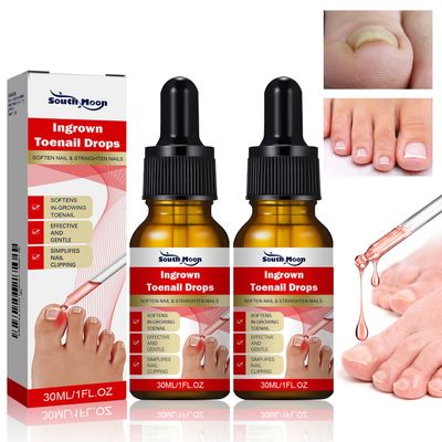 2PCS Ingrown toenail drops,Ingrown Toenail Relief,Easy Trim Ingrown Toenail Tools,Toenail Fluid With Silicone Gel Toe Caps Essential Oil Diffuser,Ingrown Toenail Reliever and Softener Kit