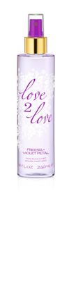 Love2Love Petals Fragrance Mist Eau de Toilette Spray, Freezia/Violet, 8 Fluid Ounce