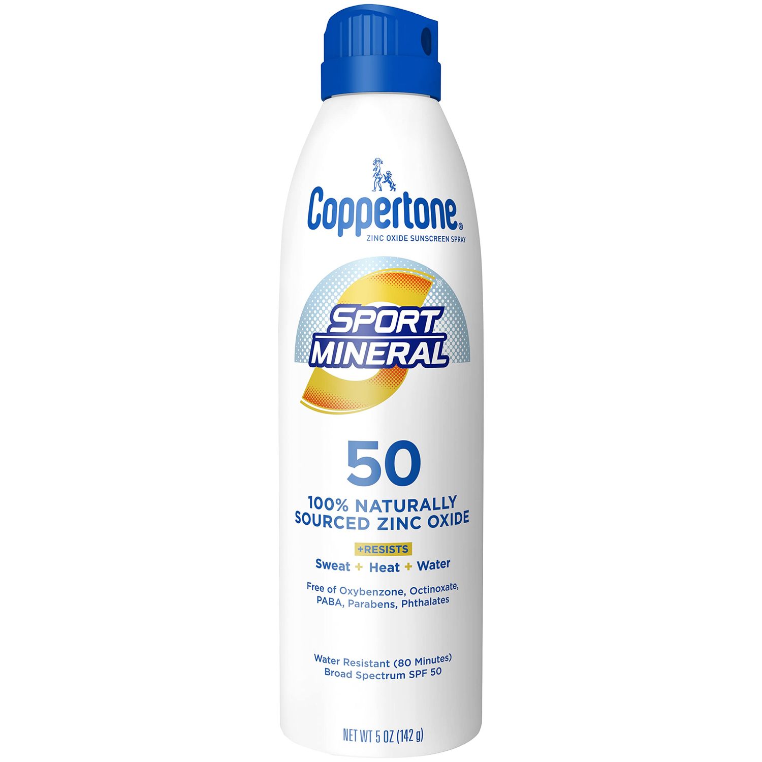 Coppertone SPF50 Sport Mineral Spray 5 Ounce