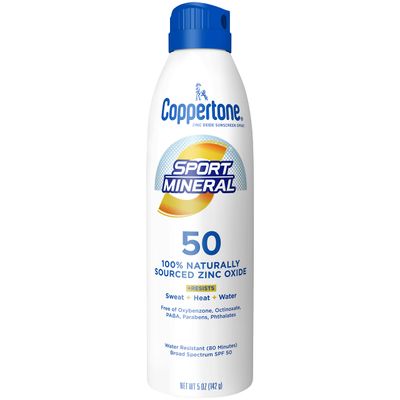 Coppertone SPF50 Sport Mineral Spray 5 Ounce