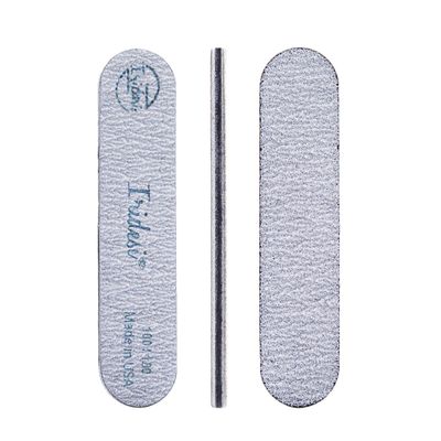 Iridesi Mini Zebra Nail File 100 180 Emery Boards 3.5 Inches Long By .75 Inches Wide Fingernail Filers Per Pack 50